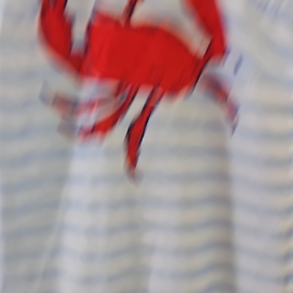 Modlily Striped Sleeveless Dress with Red Crab Print Size XXL - Picture 4 of 9